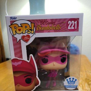 DC Comics Bombshells Breast Cancer Awareness Batwoman Funko Shop Exclusive Pop